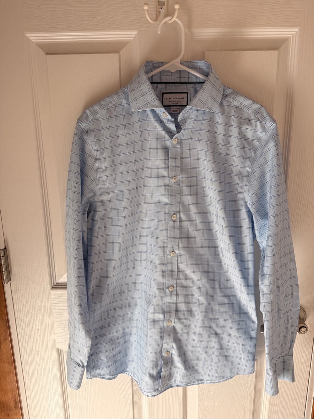 Charles Tyrwhitt Blue Checked Dress Shirt